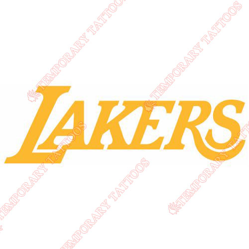 Los Angeles Lakers Customize Temporary Tattoos Stickers NO.1047